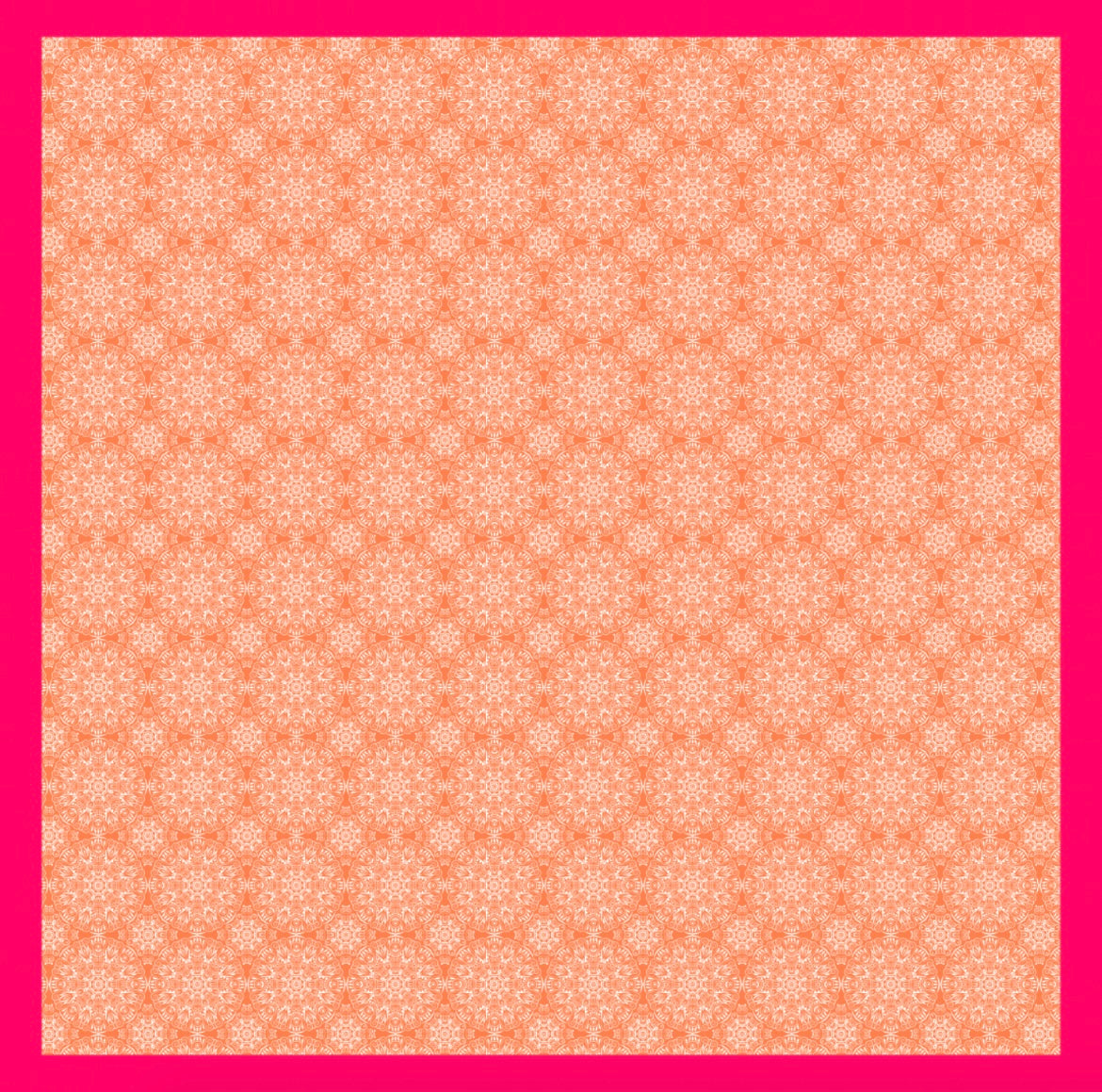Large orange Voga silk square