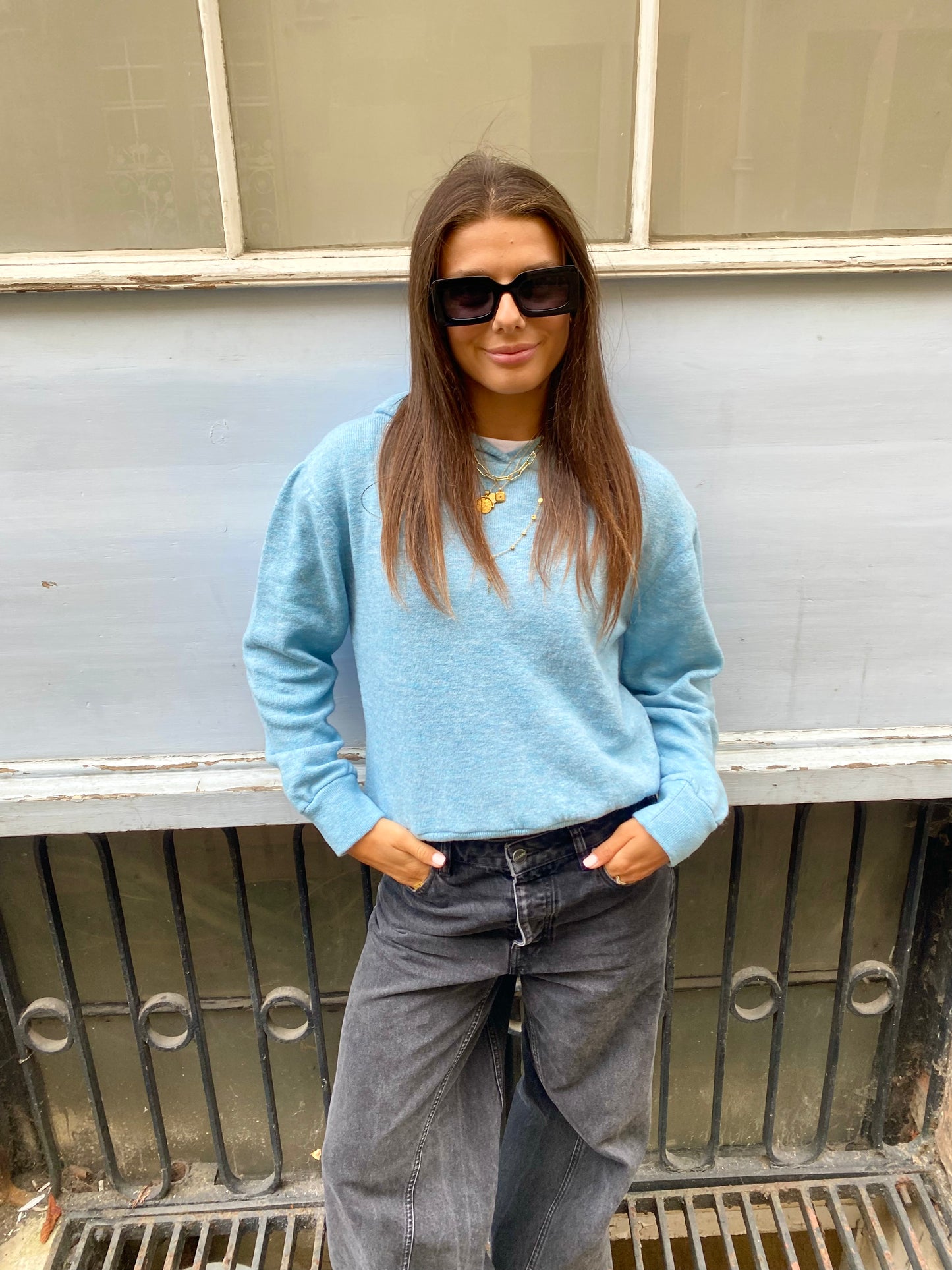 LIGHT BLUE SKY HOODIE