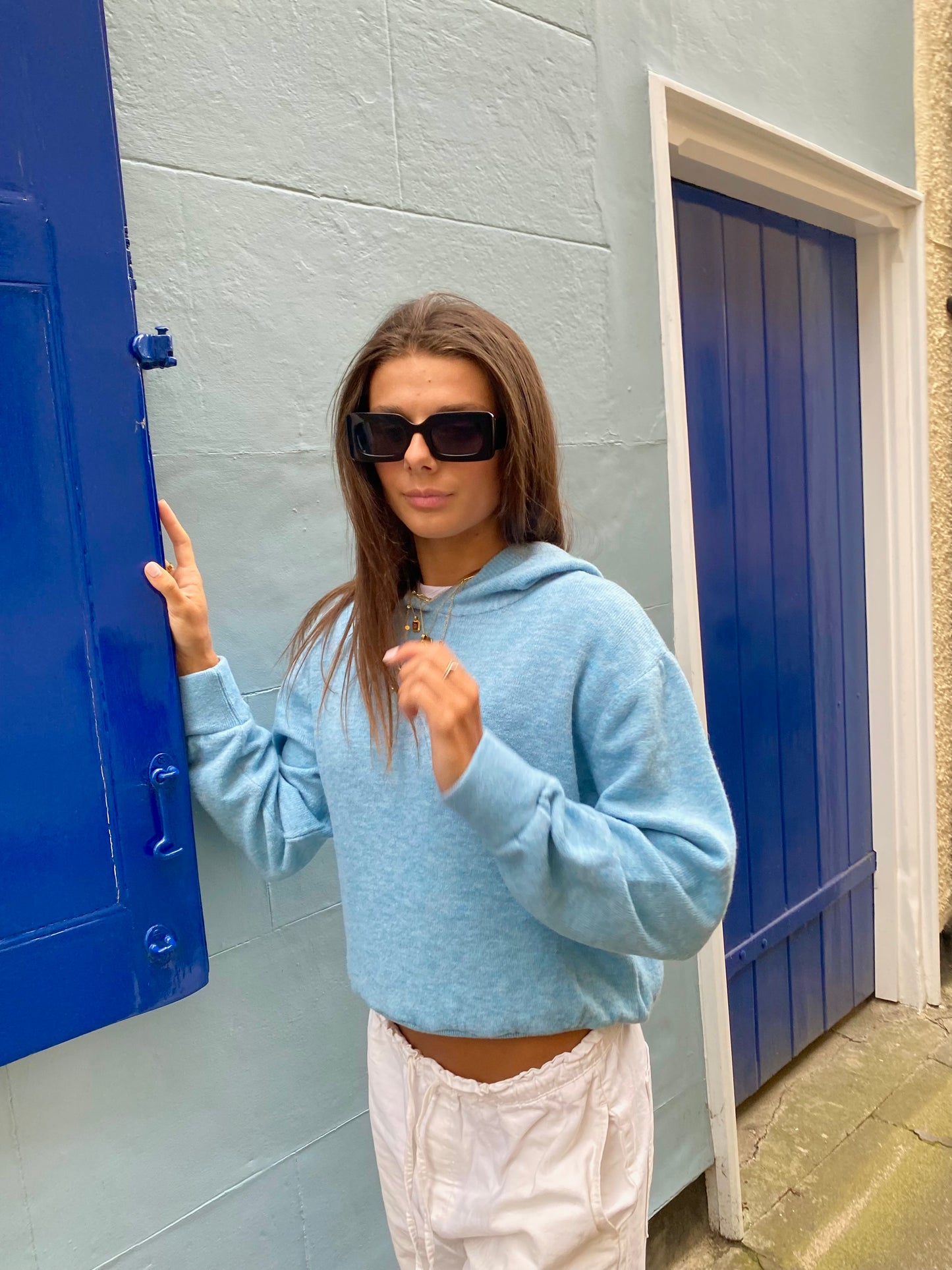 LIGHT BLUE SKY HOODIE