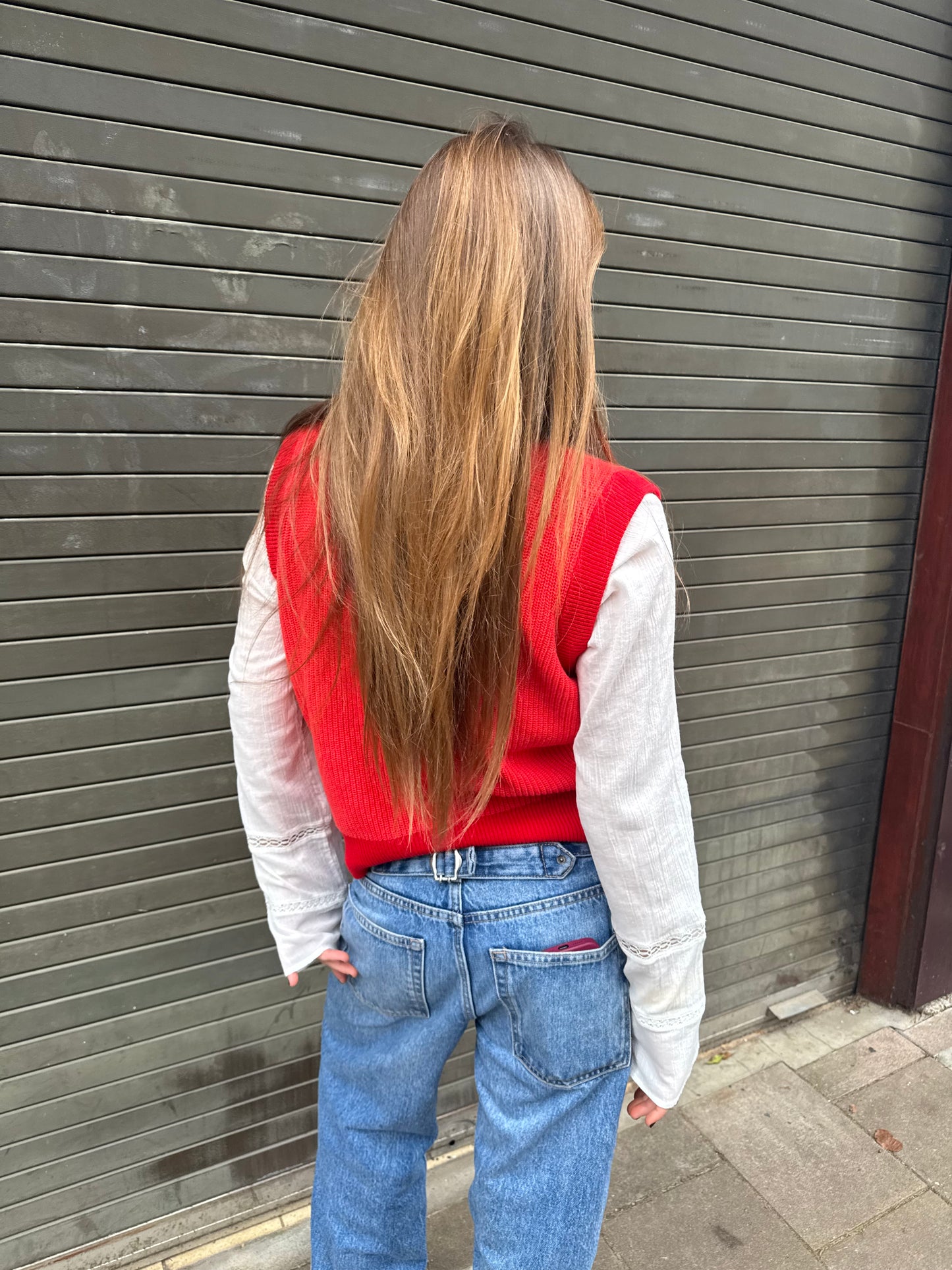 RED QUEENIE SWEATER VEST